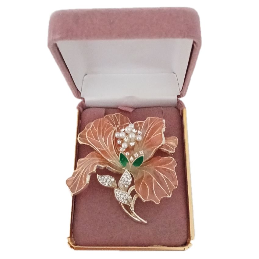 3D Diamante Flower Brooch(2)
