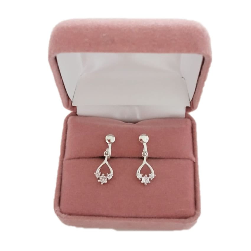 3 Stone Small Clip On Earrings(2)