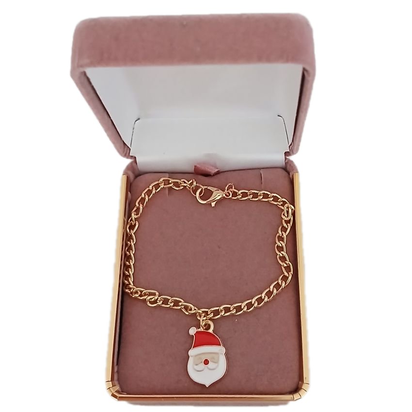 7cm Christmas Bracelet With Santa Charm(2)