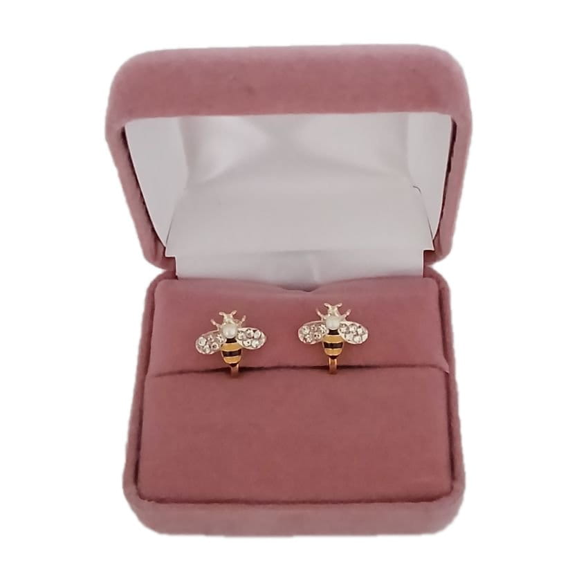 Bee Stud Childrens Clip On Earrings(2)