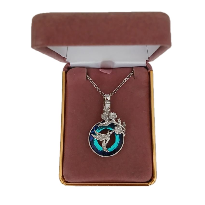 Bird And Flower Cremation Ashes Locket(2)