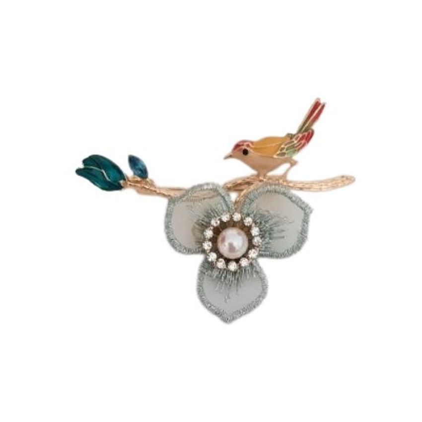 Bird With A Pearl Ladies Brooch