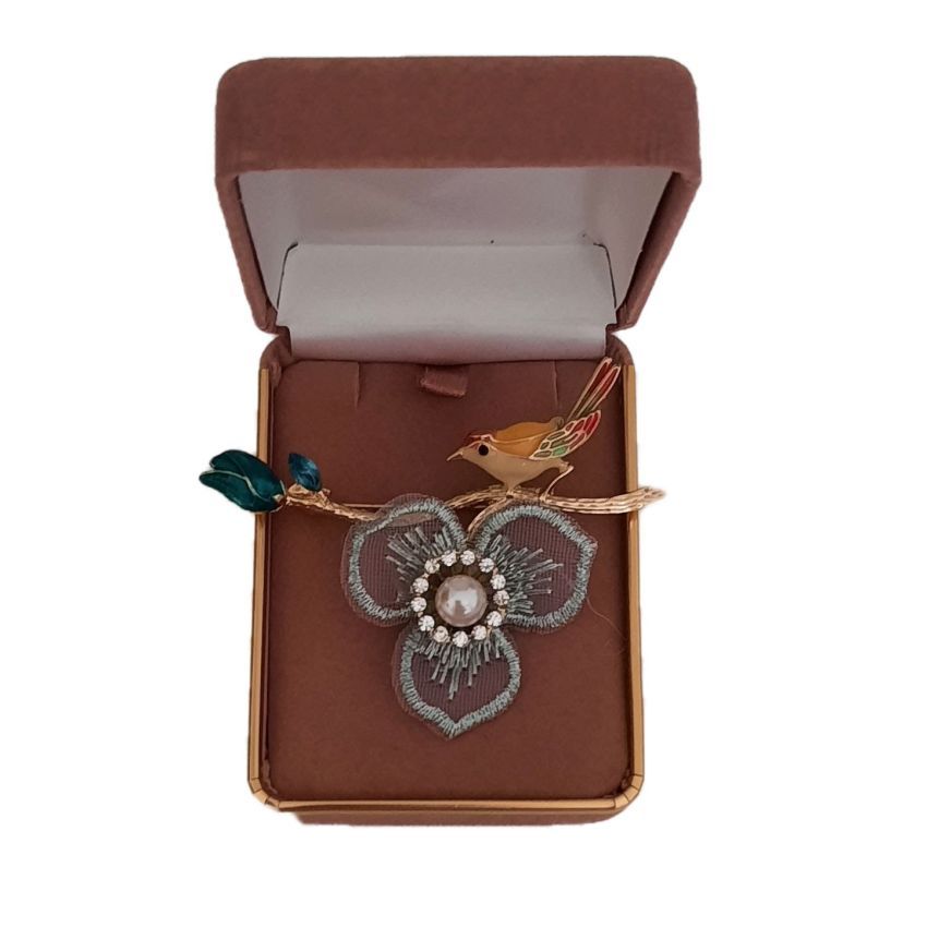 Bird With A Pearl Ladies Brooch(2)