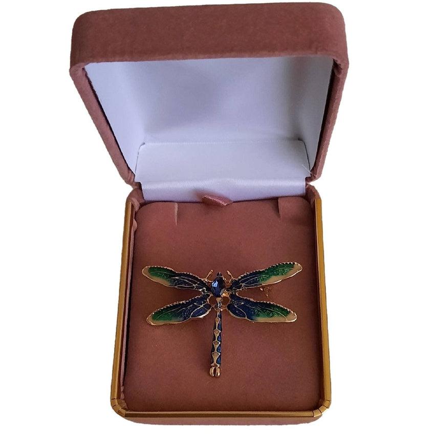 Blue And White Dragonfly Brooch(2)