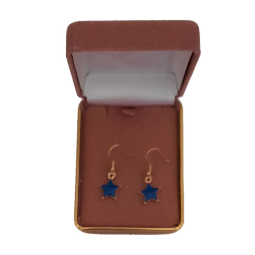 Blue Star Dangly Fashion Earrings(2)