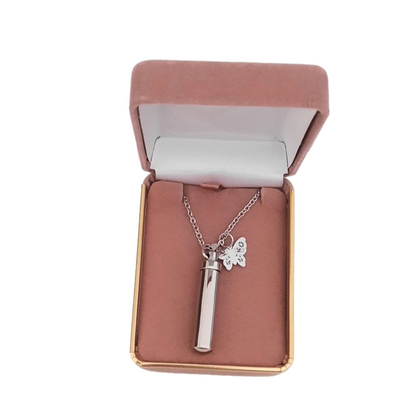 Butterfly Charm Cremation Ashes Locket(2)