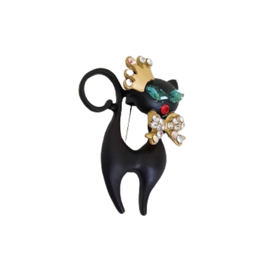 Cat Christmas Ladies Brooch