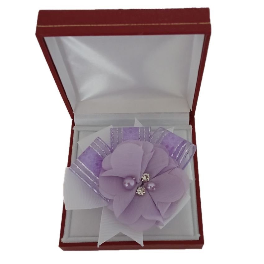 Chiffon Purple Flower Wrist Corsage