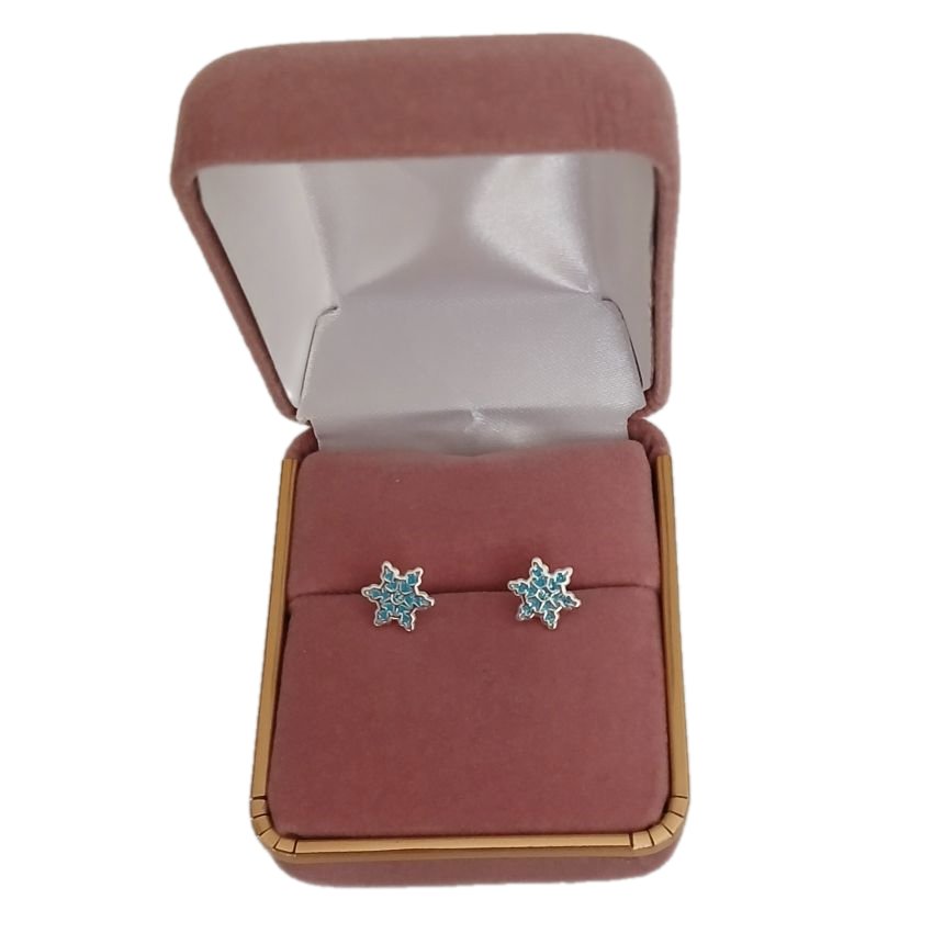 Childs Snowflake Sterling Silver Earrings(2)