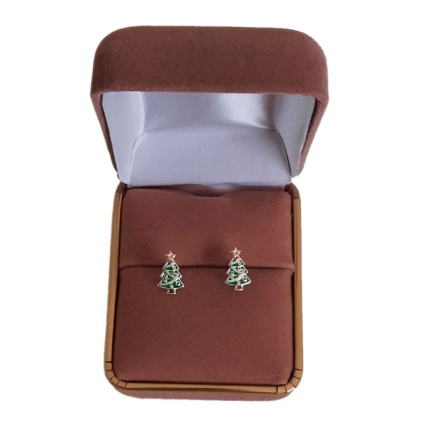 Christmas Tree Sterling Silver Earrings(2)