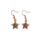 Coloured Star Dangly Fashion Earrings