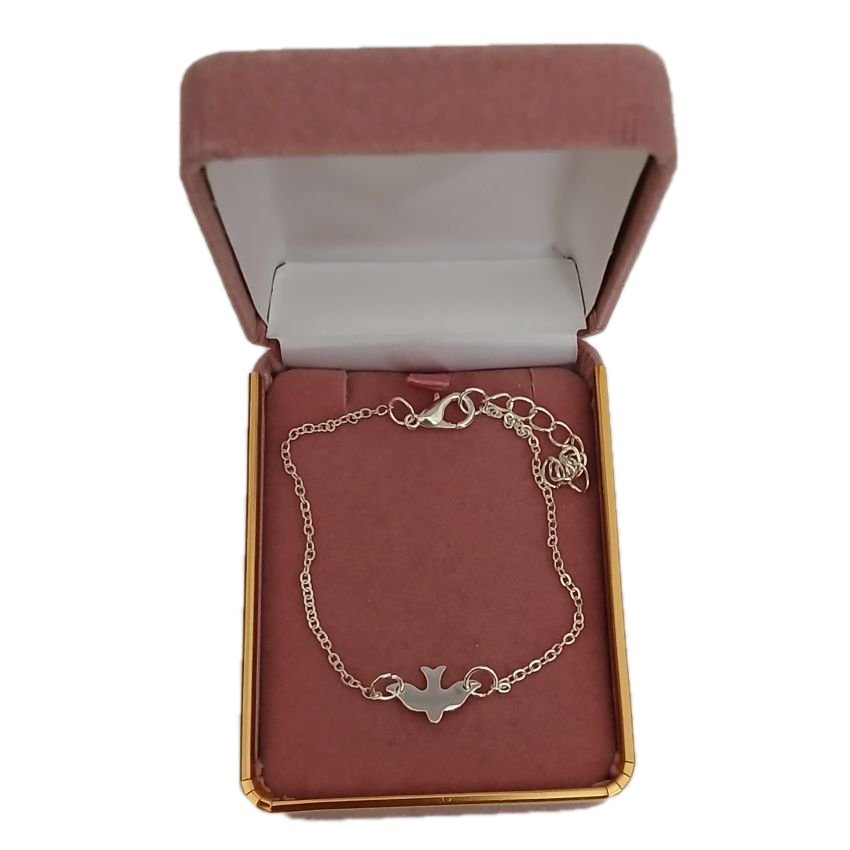 Delicate Silver Plated Dove of Peace Girls Confirmation Bracelet(2)