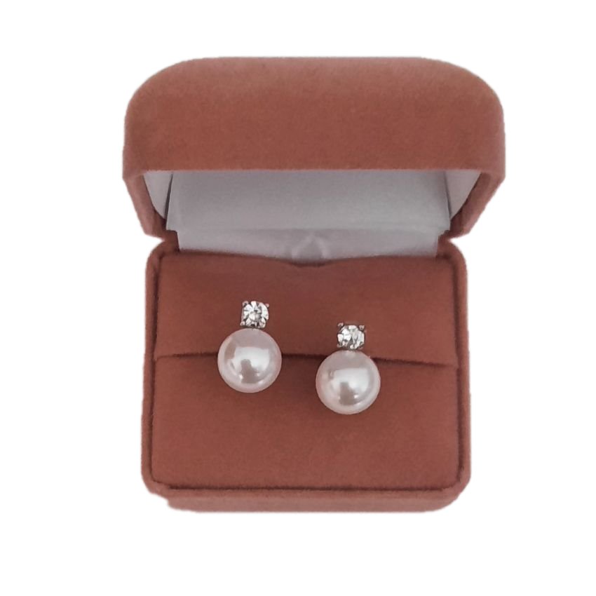 Diamante And Pearl Clip On Earrings(2)