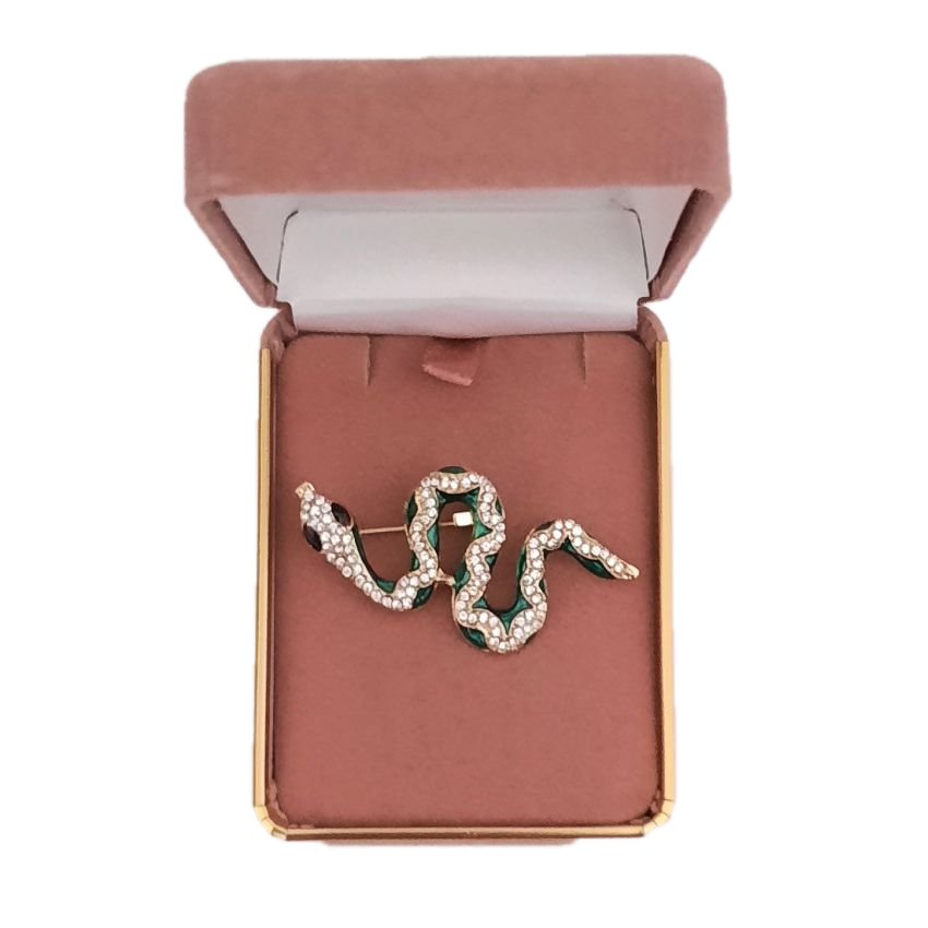 Diamante Snake Ladies Brooch(2)