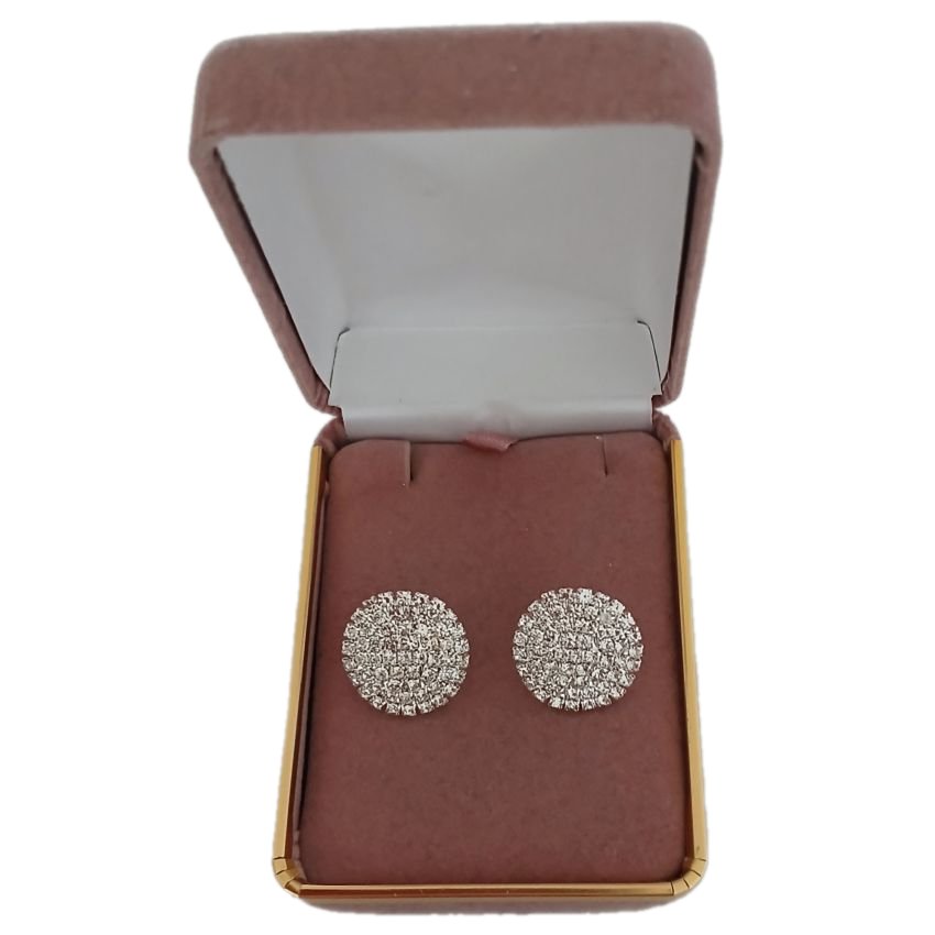 Diamante Inset Silver Drop Clip On Earrings(2)