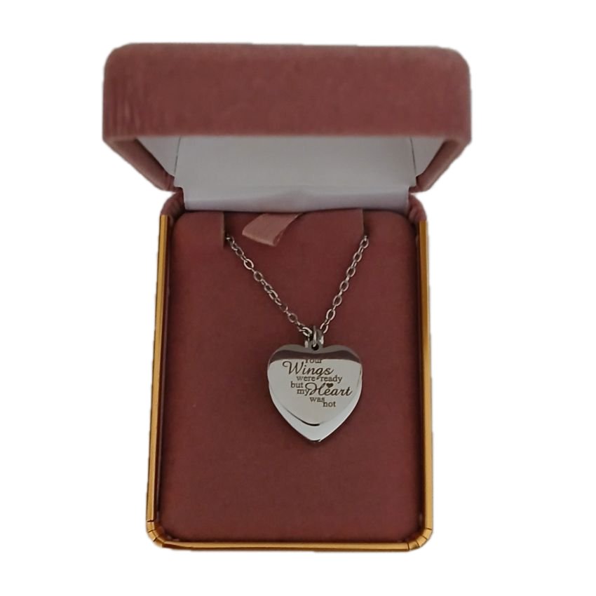 Double Heart Your Wings Were Ready Ashes Locket(2)