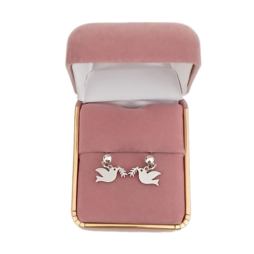 Dove Small Drop Stainless Steel Earrings(2)