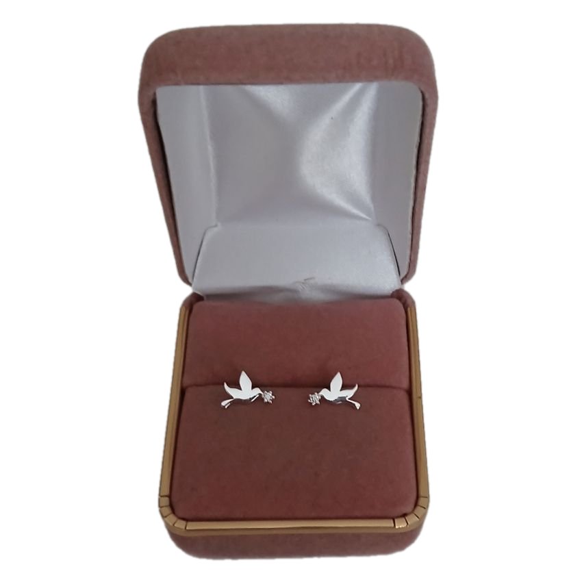 Dove Sterling Silver With Stone Earrings(2)