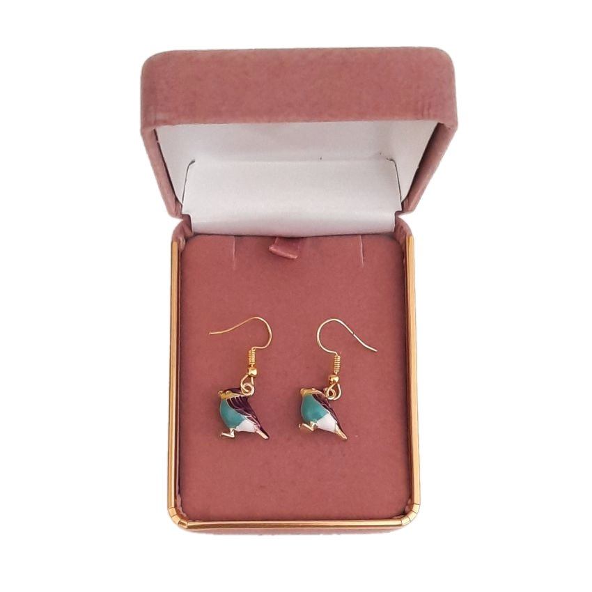 Enamel Bird Dangly Fashion Earrings(2)
