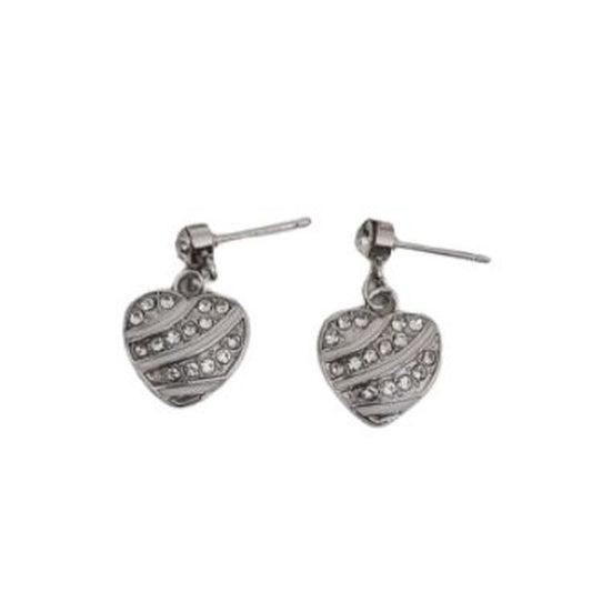 Fashion Jewellery Dangly Heart Earrings