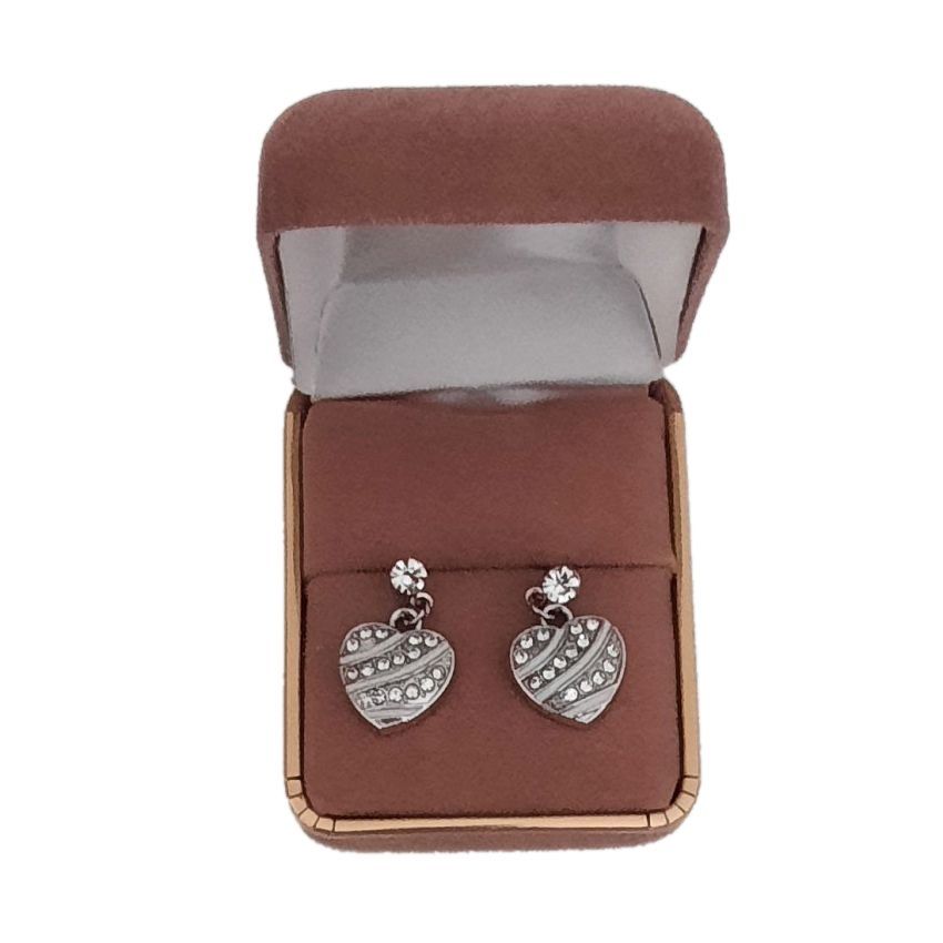 Fashion Jewellery Dangly Heart Earrings(2)