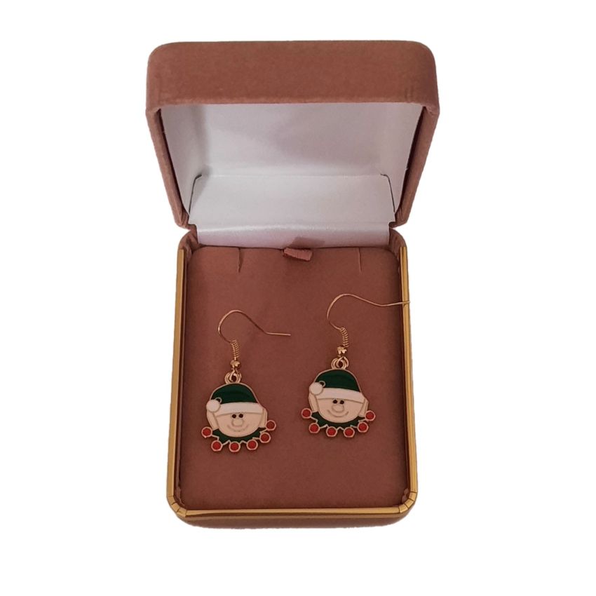 Fun Elf Christmas Hook Earrings(2)