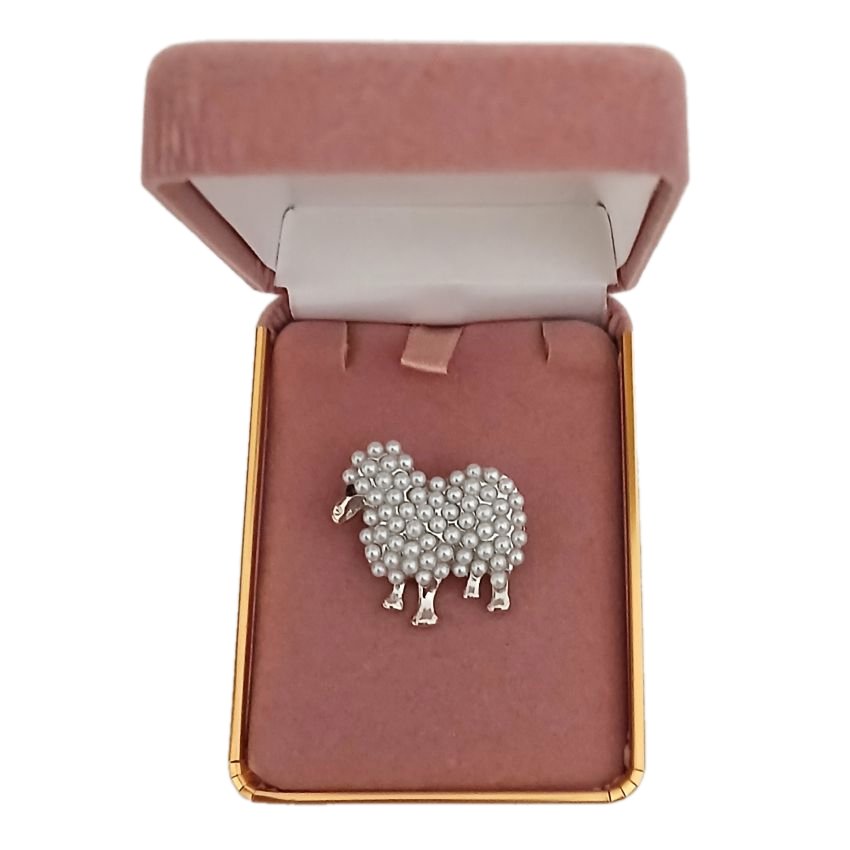 Fun Pearl Sheep Brooch(2