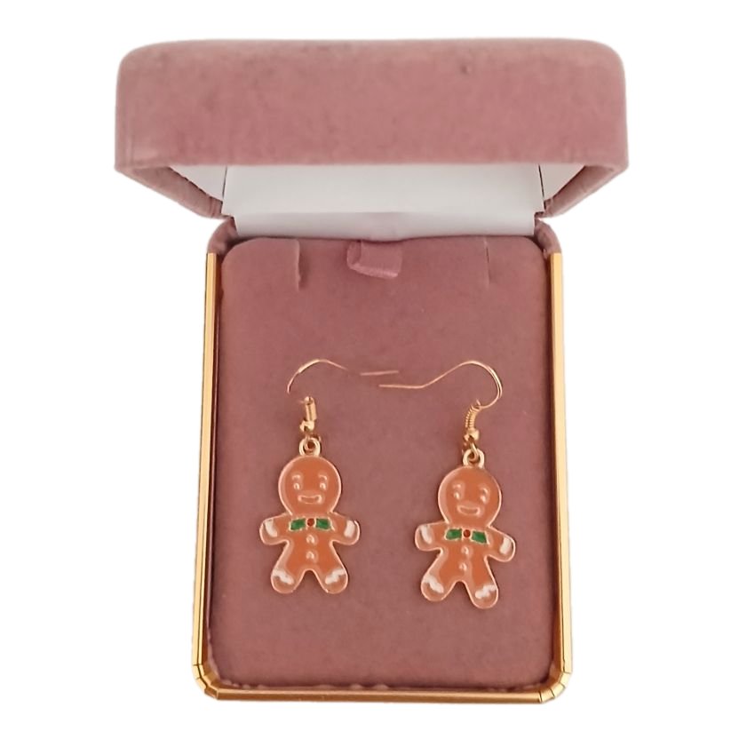 Gingerbread Hook Christmas Earrings(2)