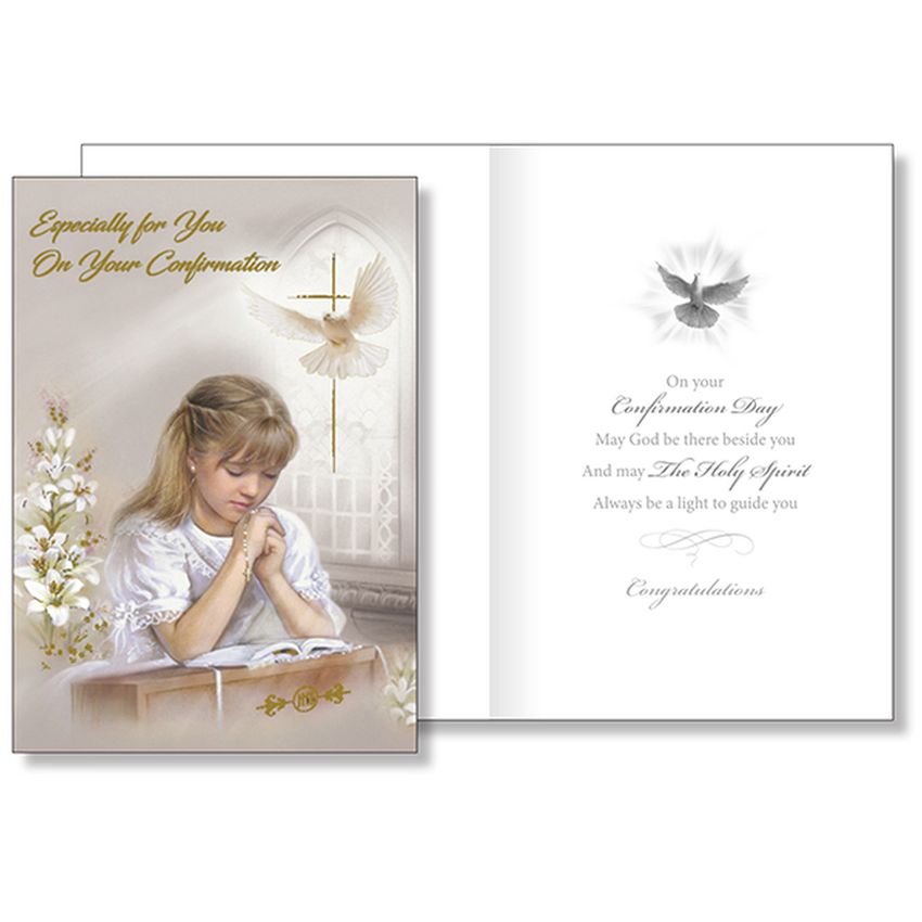 Girls Confirmation Greeting Card