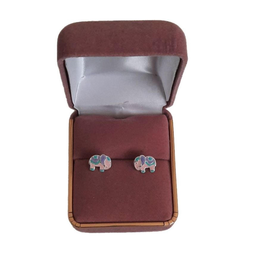 Sterling Silver Elephant Earrings(2)