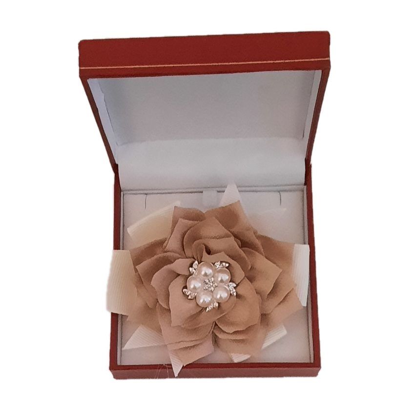 Gold Lotus Flower Wrist Corsage