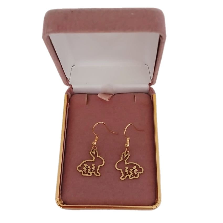 Gold Rabbit Fashion Earrings(2)