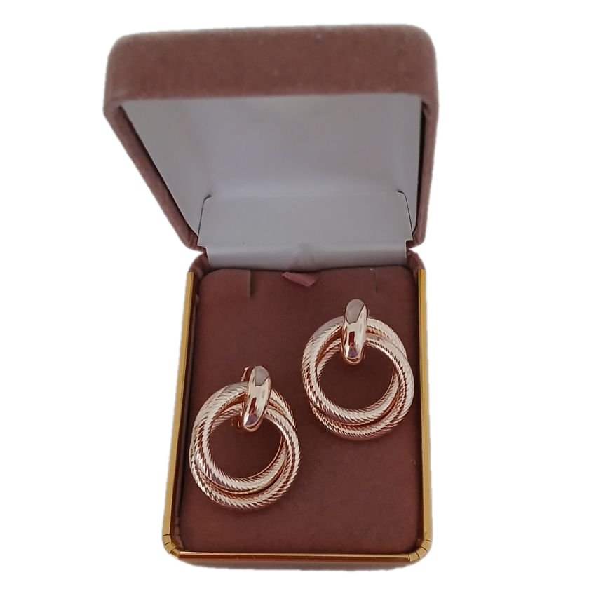 Gold Knot Clip On Earrings(2)