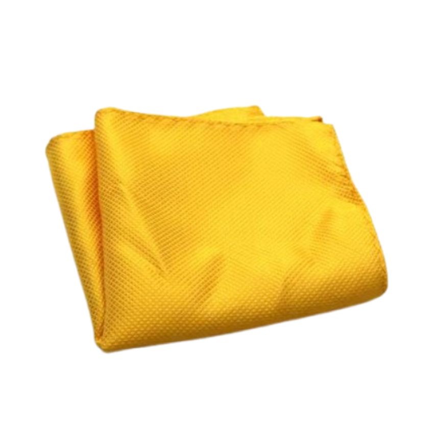 Golden Yellow Pattern Pocket Square Hanky
