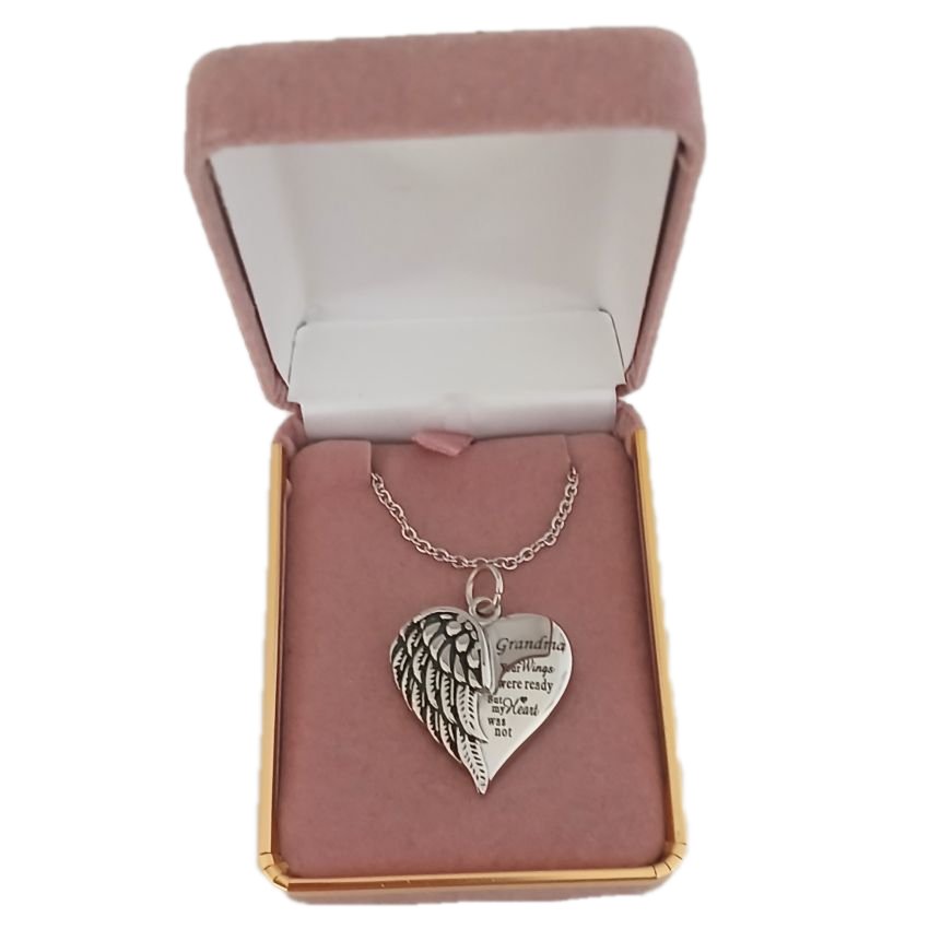 Grandma Your Wings Were Ready Ashes Locket(2)