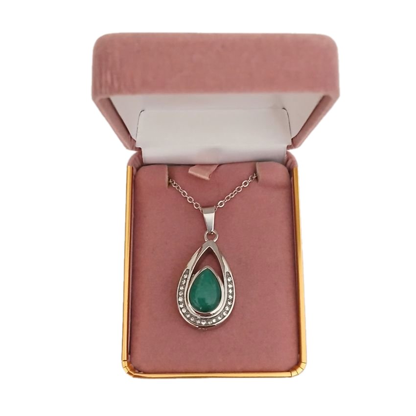 Green Centre Memorial Cremation Ashes Pendant(2)