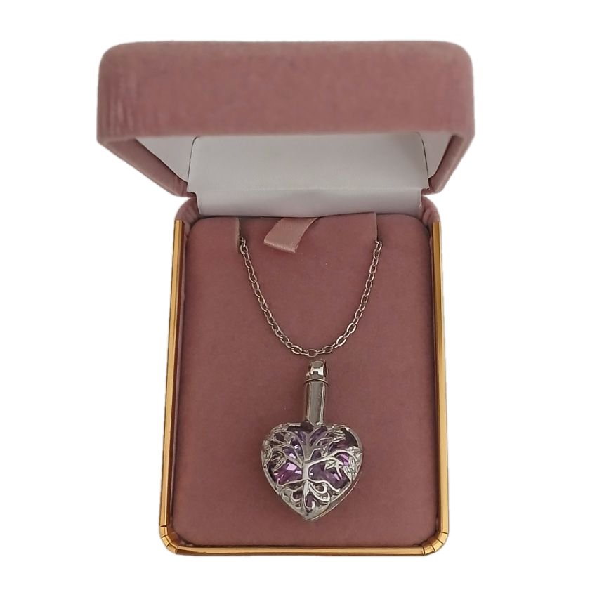 Heart And Tree Cremation Ashes Locket(2)