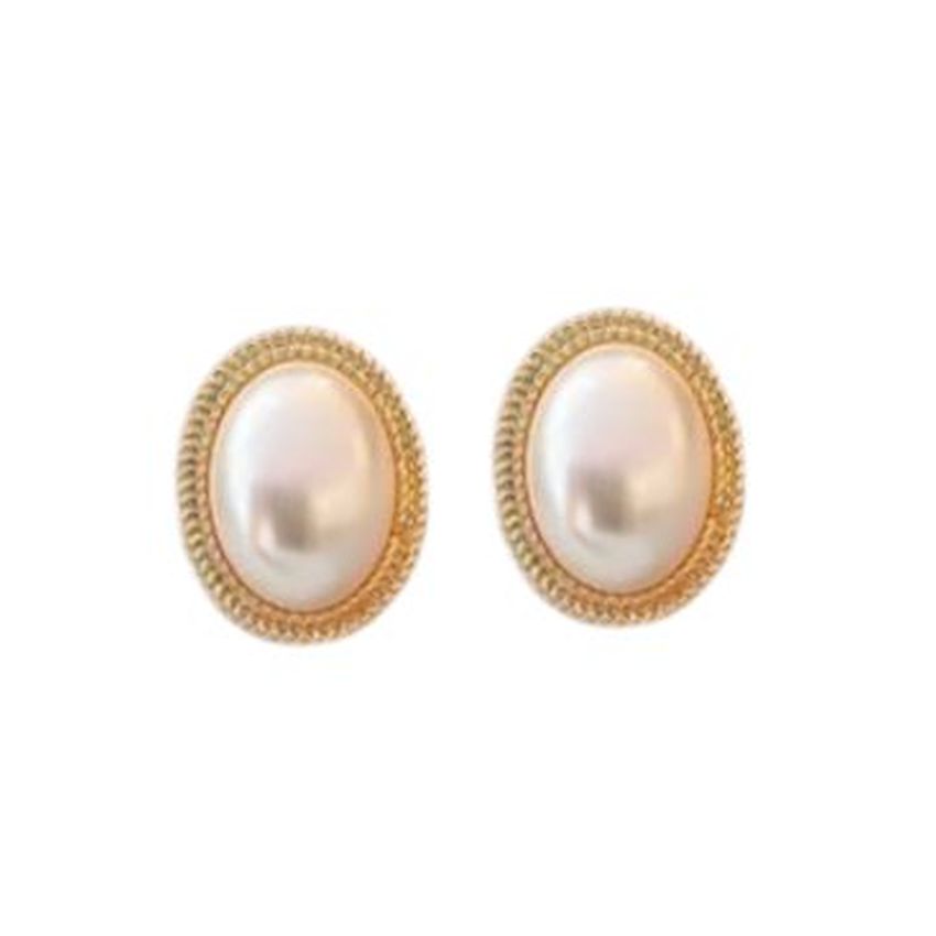 Imperfect Pearl Clip On Earrings