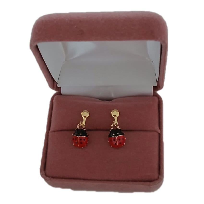Ladybird Clip On Earrings