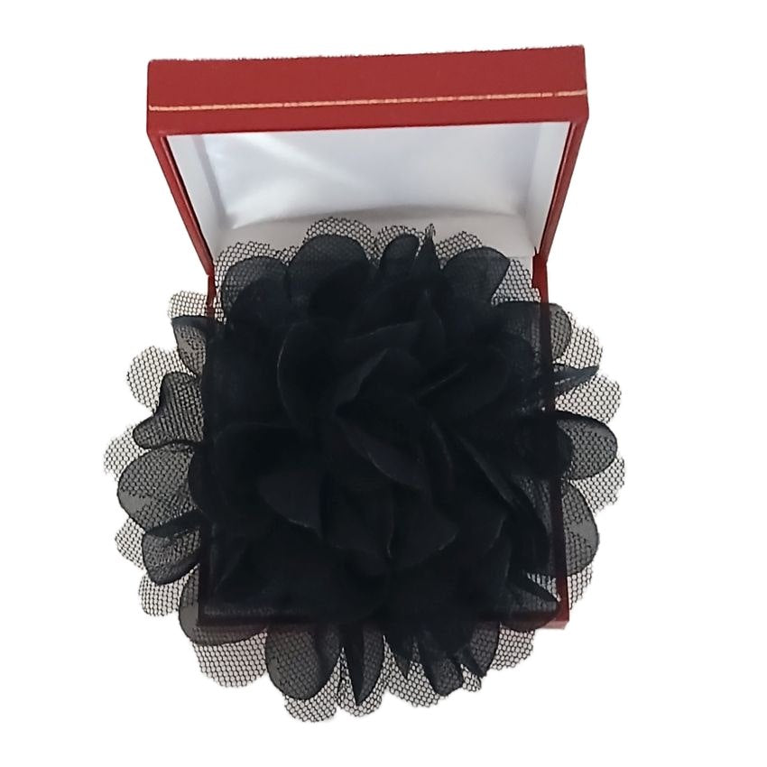 Large Black Shabby Chic Wrist Corsage