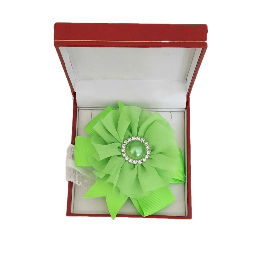 Lime Green Pretty Flower Wrist Corsage