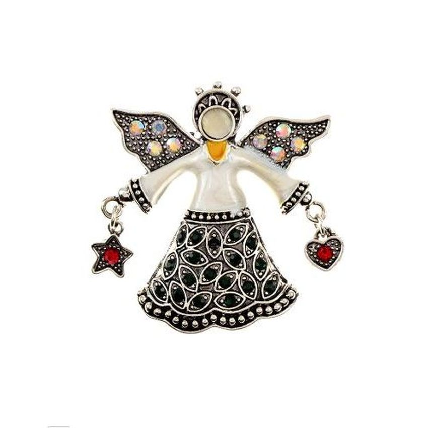 Marcasite Stone Set Fairy Brooch
