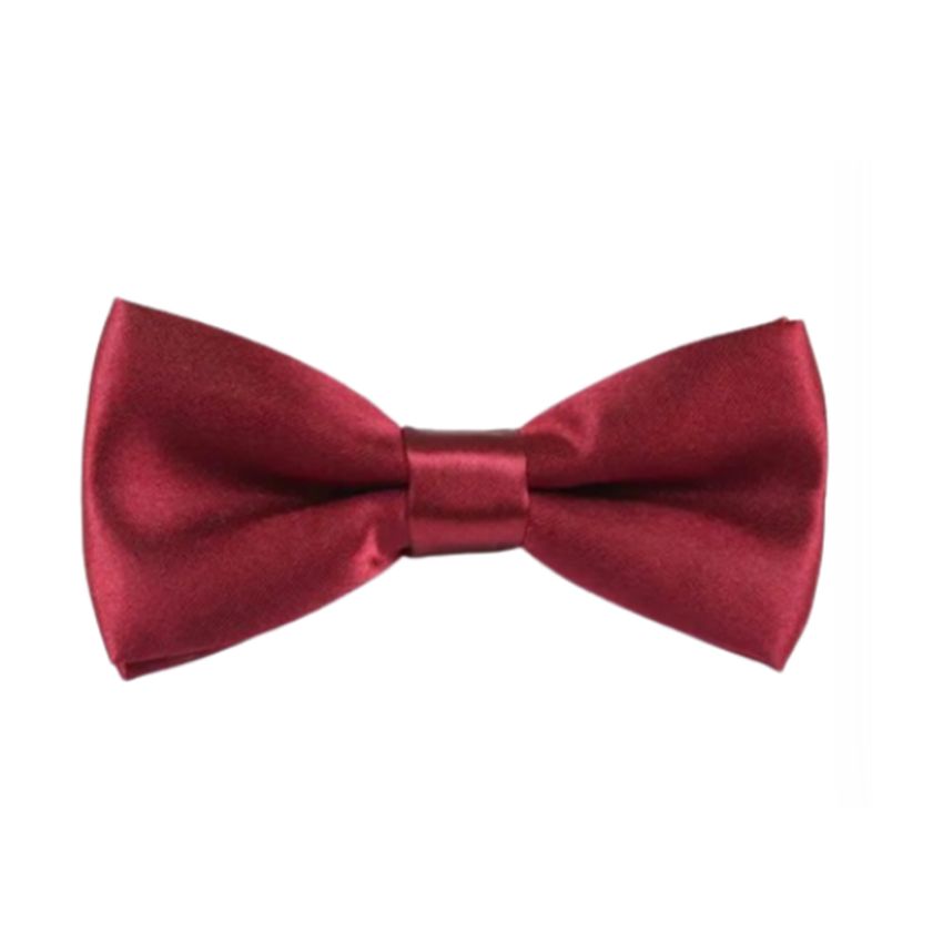 Maroon Burgundy Boys Dickie Bow