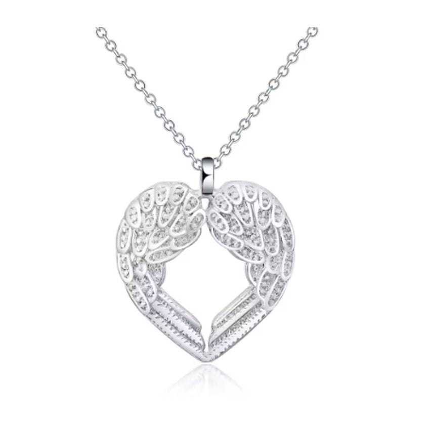 Open Angel Wing Cremation Ashes Pendant