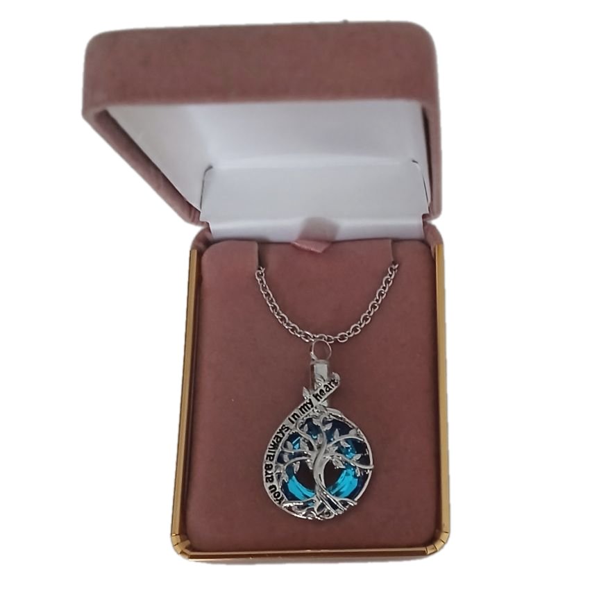 Open Centre Tree Cremation Ashes Locket(2)