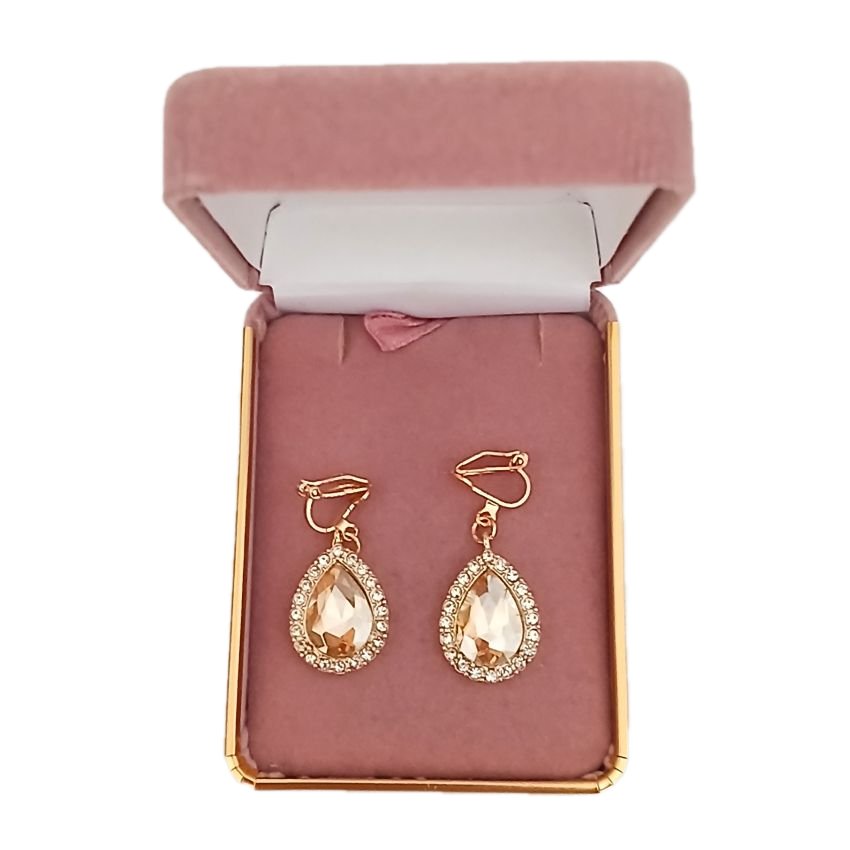 Oval Mirror Clip On Earrings()