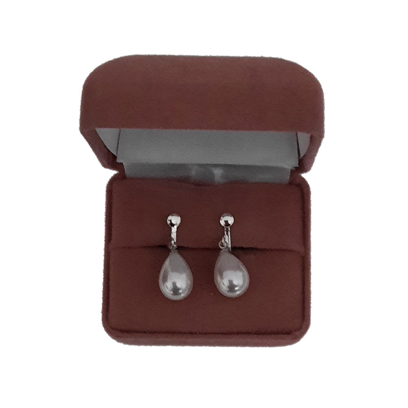 Oval Pearl Drop Clip On Earrings(2)