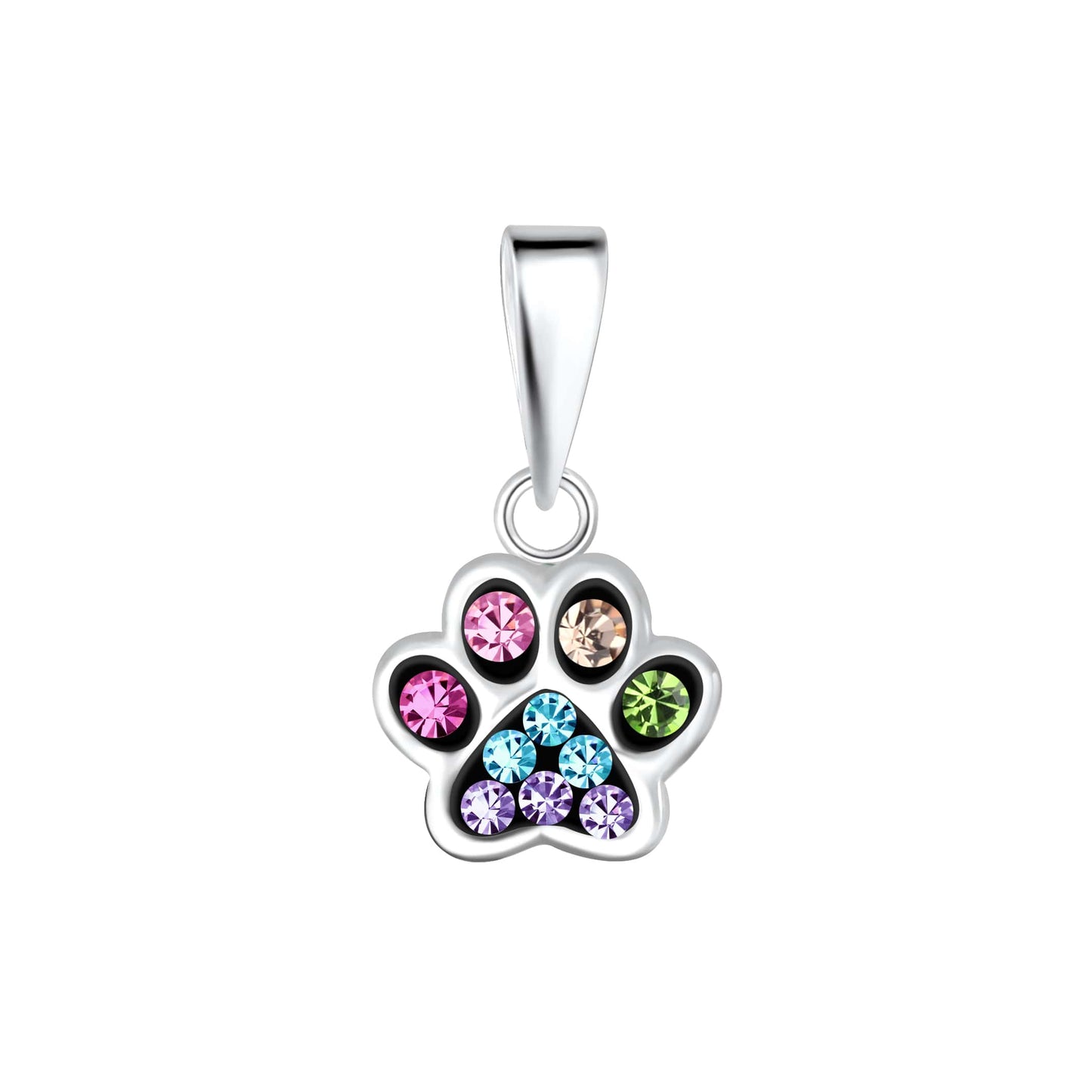 Paw Print Sterling Silver Pendant