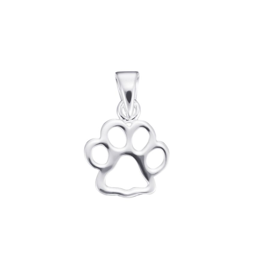 Paw Print Sterling Silver Pendant