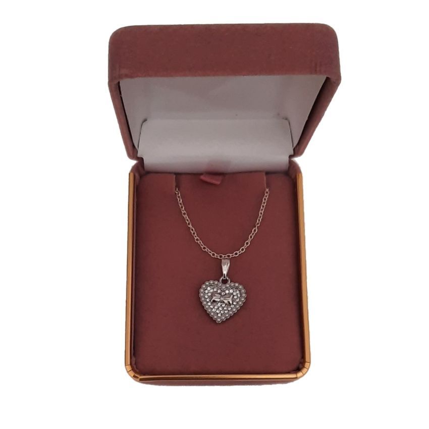 Pearl And Bow Heart Pendant(2)